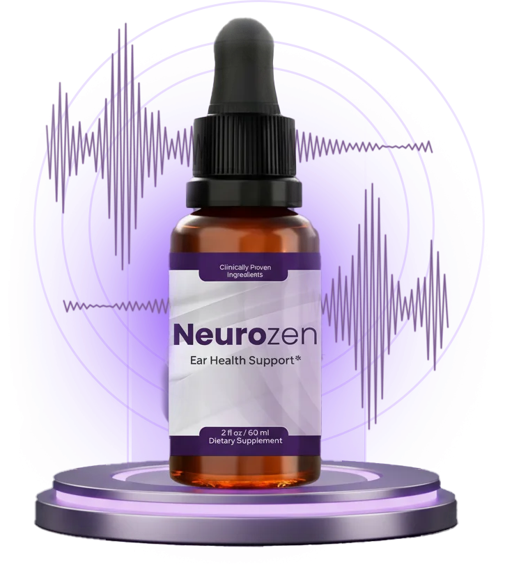 NeuroZen ear health support dropper bottle
