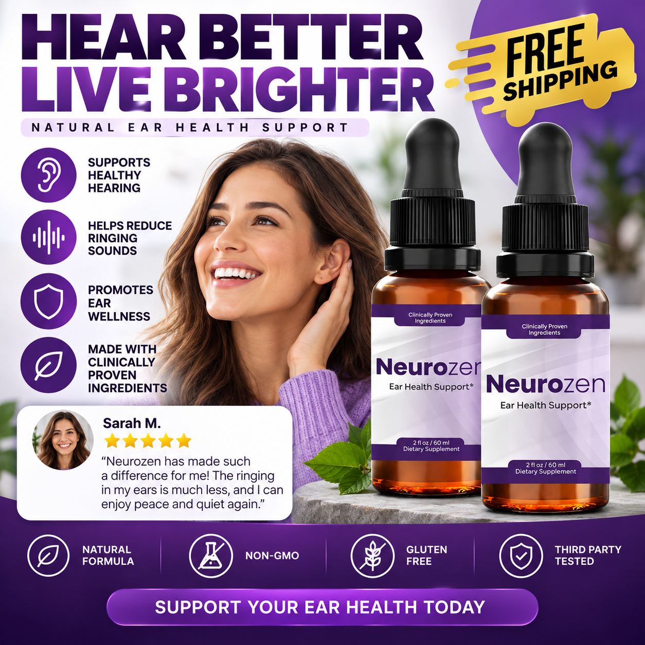 NeuroZen hear better live brighter