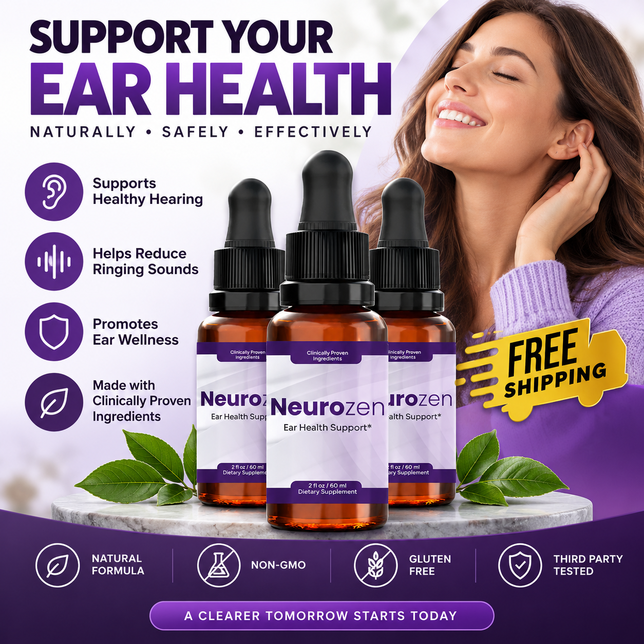 Support your ear health with NeuroZen drops